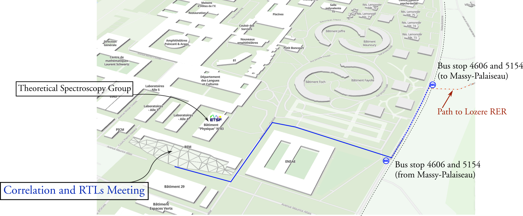 map to reach BEM